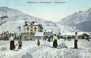 Switzerland Winter Sports Drucke: Switzerland / Andermatt