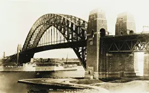 Häfen Drucke: Sydney Harbourbrücke, Australien - Fertiggestellt