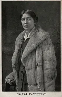 Suffragette Drucke: Sylvia Pankhurst Suffragettin