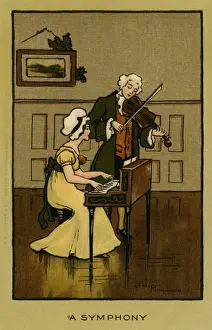Couple Enjoying Each Other Drucke: A symphony