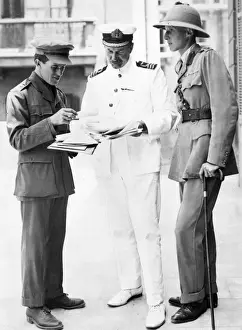 Lawrence von T.E., Oberstleutnant Dawnay und Kommandant Hogarth
