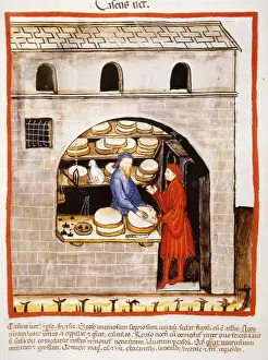 Tacuinum Sanitatis aus dem 14.Jh., mittelalterliches Handbuch zur Gesundheit