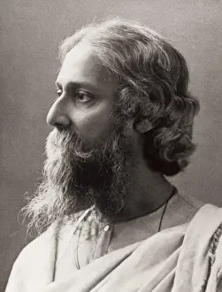 Drucke von Rabindranath Tagore Indien Drucke: Tagore