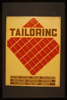 WPA Posters Drucke: Tailoring