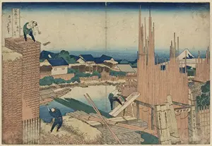 Woodblock Art Japan Drucke: Takekawa in Edo