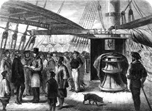 West India Docks History Drucke: Taking the census on board ship 1861