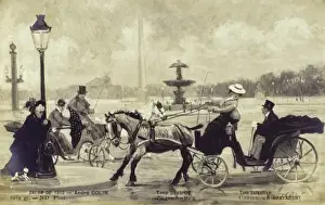 Place De La Concorde France Drucke: Too Talkative - Distracted lady driver