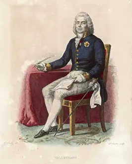 French Statesman Drucke: Talleyrand / Boilly