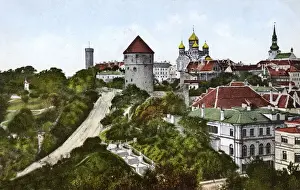 Drucke von Tallinn, Estland (früher Revel) - Die Altstadt Datum: um die Jahrzehnte 1910 Estland Drucke: Tallinn, Estland (ehemals Revel) - Altstadt