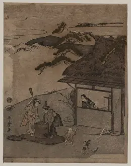 Antique Japanese Prints Online Drucke: Tama River in Chofu