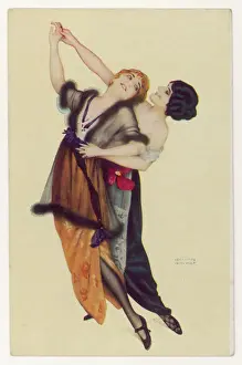 Art Deco Style Drucke: Tango for Two C1912