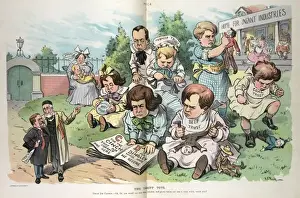 Vintage Cartoon Characters Drucke: The tariff tots