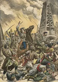 Russia Historical Events Drucke: Tartars Attacked