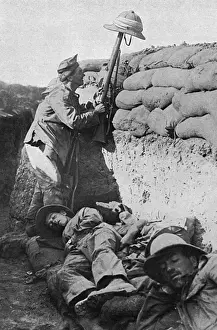 Trench Life During WW1 Drucke: Teasing the Turk, WW1