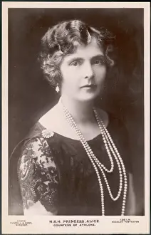 Royal Family History UK Drucke: Teck / Alice / Postcard