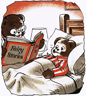 Bettbär im Bett