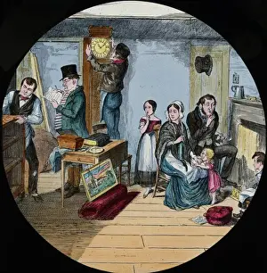 Lantern Slide History Drucke: Temperance Tale - The Bottle part 2