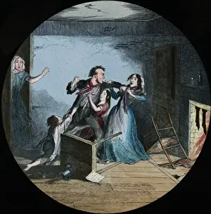 Lantern Slide History Drucke: Temperance Tale - The Bottle part 5