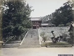 Traditional Japanese Temples Drucke: Temple at Kamakura