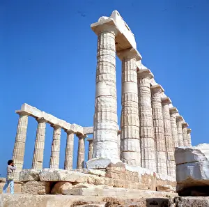 Cape Sounion Landmark Drucke: Temple of Poseidon
