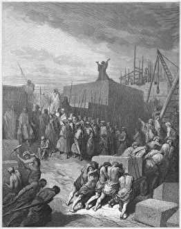 Nebuchadnezzar II Drucke: The Temple Rebuilt