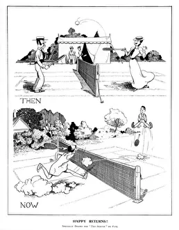 Tennis History Drucke: Tennis - Then and Now