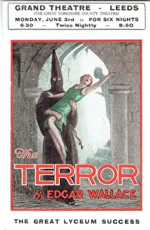 Vintage Promotional Postcard Drucke: The Terror by Edgar Wallace