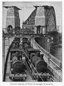 Sydney Harbour Bridge Construction Drucke: Testing Sydney Bnridge