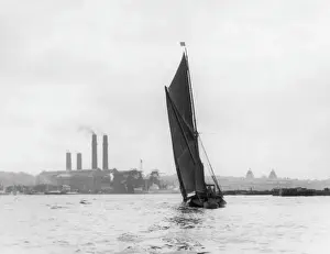 River Thames Transport Drucke: Thames Barge