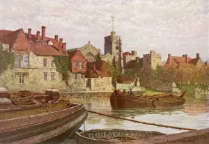Flussboote am Thames aus dem Jahr 1907
