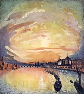 Hotel Cecil London Drucke: Thames at Eventide