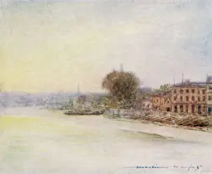 Vintage London Prints Drucke: Thames / Hammersmith 1906