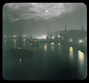 Lantern Slide Prints For Sale Drucke: Thames / Lantern Slide