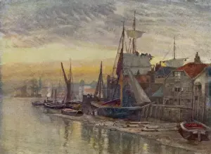 Essex England Landmarks Drucke: Thames / Stepney 1905
