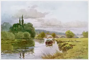 Drucke von Der Themse in Wallingford, Oxfordshire England Drucke: Themse / Wallingford 1910