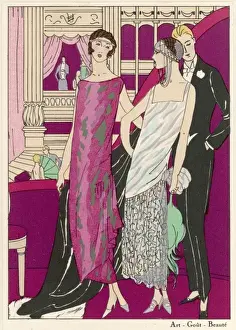 Edwardian Era Illustrations Drucke: Two at the Theatre