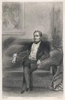 19th Century History Drucke: Thiers Seated