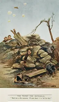 Captain Bruce Bairnsfather Art Drucke: The Thirst for Reprisals