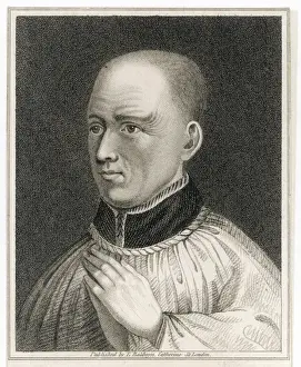 Drucke von Thomas von Becket umstrittener Erzbischof von Kanterbury, dargestellt als Heiliger Thomas von Canterbury Die Kathedrale Von Canterbury, Die Abtei St. Augustinus Und Die Kirche St. Martin. Drucke: Thomas von Beauvais, Märtyrer