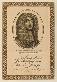 17th Century Statesman Drucke: Thomas Earl Danby