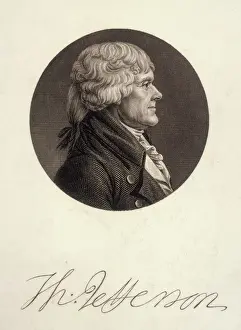 Historical Figure Prints Online Drucke: Thomas Jefferson / Memin