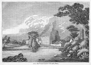 Drucke von Herzogthum Thomas Lombe Seide-Mühle in Derby Lombe Drucke: Thomas Lombes / Seidenmühle