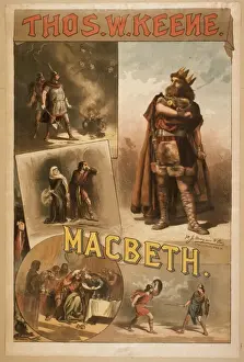 William Shakespeare Macbeth Drucke: Thos. W. Keene. Macbeth