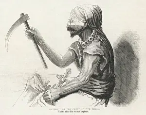 19th Century Art Drucke: Thuggee Chief 1843