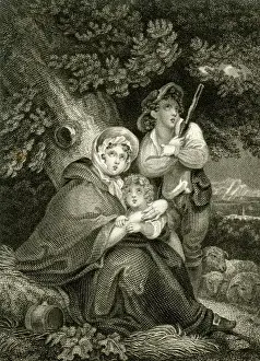 Stormy Weather Illustration Drucke: The Thunder Storm