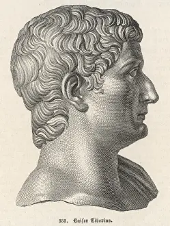 Ancient Roman Busts Drucke: Tiberius (Bust)