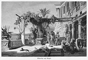 Ancient Roman Leaders Drucke: Tiberius at Capri