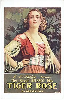 Theatrical Entertainment History Drucke: Tiger Rose by Willard Mack