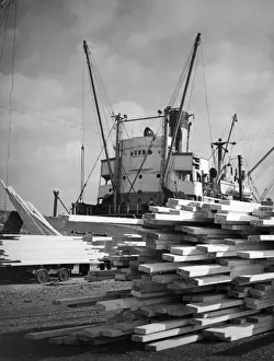 Holz am Humber Docks