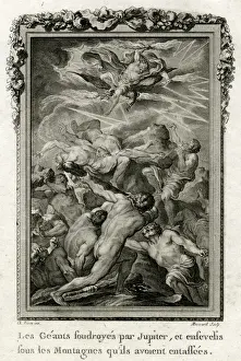 Classical Myth Art Drucke: The Titans Defeated